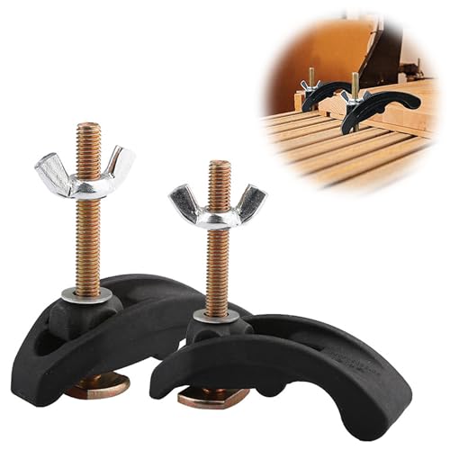 LONGHAO 2 pcs T Nut Schiene Splint T-Nut Schienenklemm Set T Nut Schiene Clamp Schnellspanner Niederhalter T-Nut M8 Schnellspannklemmen-Set,für Werkzeug zur Holzbearbeitung,Spann Positionierung (#1) von LONGHAO