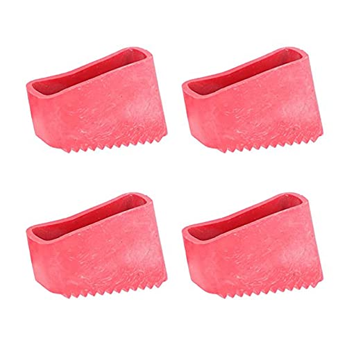 LONGHAO 4 pcs LeiterfüßE Leiter GummifüßE Leiter Rutschfeste FüßE Matte Leiter-AntirutschfüßE, Leiter-ErsatzfüßE, Leiterteile, FüR Teleskopleitern,Technikleitern,FischgräTleitern(Rot) von LONGHAO
