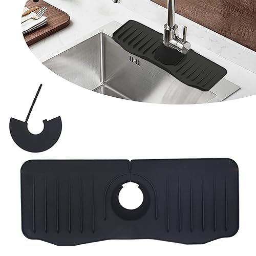 LONGHAO Silicon Wasserhahn Matte,Wasserhahn Wasserfänger Matte,Wasserhahn Absorbierende Matte,Wasserhahn Silikon Spritzschutz,Faltbares Waschbecken Abflusskissen,für Wasserhahn Küche und Badezimmer LONGHAO Silicon Wasserhahn Matte,Wasserhahn Wasserfänger Matte,Wasserhahn Absorbierende Matte,Wasserhahn Silikon Spritzschutz,Faltbares Waschbecken Abflusskissen,für Wasserhahn Küche und Badezimmer von LONGHAO