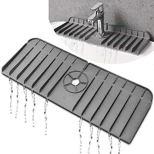 Wasserhahn Spritzschutz Matte,Abtropfmatte Silikon Wasserhahn,Silikon Wasserhahn Matte,Wasserhahn Spritzschutz,Silikon Wasserhahn Spritzschutz,Spritzschutz für Wasserhahn Küche Und Badezimmer von LONGHAO