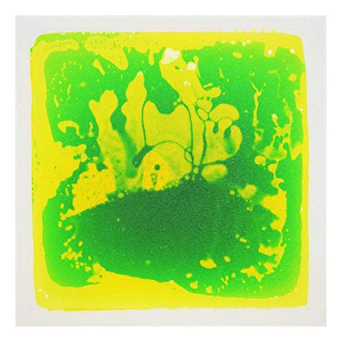 LONGKING Dekorative Fliesen mit Flüssigkeitsummantelung, 30 x 30 cm, Grün-Gelb von LONGKING