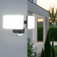 2-Fach LED Außenstrahler 40W 4000K anthrazit mit Bewegungsmelder 2-Fach LED Außenstrahler 40W 4000K anthrazit mit Bewegungsmelder von LONGLIFE LED GMBH BY HK