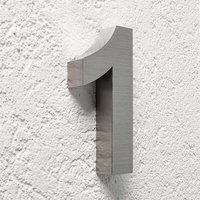 3D Hausnummer 1 Edelstahl V2A unbeleuchtet Arial 3D Hausnummer 1 Edelstahl V2A unbeleuchtet Arial von LONGLIFE LED GMBH BY HK