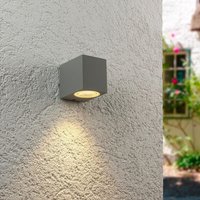 Außenleuchte Wandleuchte Frame DOWN eckig für GU10 IP54 - Farbe: Silber von LONGLIFE LED GMBH BY HK