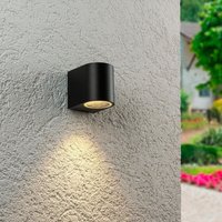 Außenleuchte Wandleuchte Frame DOWN rund für GU10 IP54 - Farbe: Schwarz von LONGLIFE LED GMBH BY HK