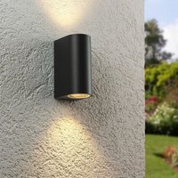 Außenleuchte Wandleuchte Frame UP&DOWN rund für GU10 IP54 - Farbe: Anthrazit von LONGLIFE LED GMBH BY HK