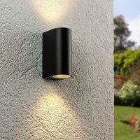 Außenleuchte Wandleuchte Frame UP&DOWN rund für GU10 IP54 - Farbe: Schwarz von LONGLIFE LED GMBH BY HK