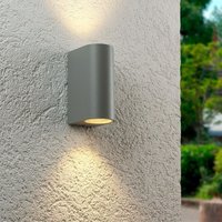 Außenleuchte Wandleuchte Frame UP&DOWN rund für GU10 IP54 - Farbe: Silber von LONGLIFE LED GMBH BY HK