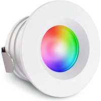 Einbaustrahler Mini flach Torino 3W IP44 durchverbindbar - Lichtfarbe: RGB+2700K - Farbe: weiß RAL 9016 Einbaustrahler Mini flach Torino 3W IP44 durchverbindbar - Lichtfarbe: RGB+2700K - Farbe: weiß RAL 9016 von LONGLIFE LED GMBH BY HK