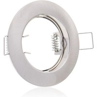 Einbaustrahler Rahmen rund Silber-gebürstet starr Ring Decken Spot Einbaustrahler Rahmen rund Silber-gebürstet starr Ring Decken Spot von LONGLIFE LED GMBH BY HK
