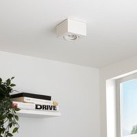Flacher Aufbaustrahler eckig schwenkbar Deckenleuchte - Farbe: weiß - LED Leuchtmittel: Ohne von LONGLIFE LED GMBH BY HK