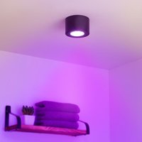 Flacher Aufbaustrahler rund IP44 Deckenleuchte - Farbe: schwarz - LED Leuchtmittel: 5W RGB+CCT 230V dimmbar 60° Flacher Aufbaustrahler rund IP44 Deckenleuchte - Farbe: schwarz - LED Leuchtmittel: 5W RGB+CCT 230V dimmbar 60° von LONGLIFE LED GMBH BY HK