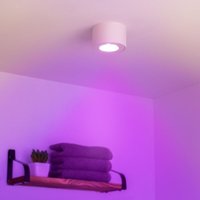 Flacher Aufbaustrahler rund IP44 Deckenleuchte - Farbe: weiß - LED Leuchtmittel: 5W RGB+CCT 230V dimmbar 60° Flacher Aufbaustrahler rund IP44 Deckenleuchte - Farbe: weiß - LED Leuchtmittel: 5W RGB+CCT 230V dimmbar 60° von LONGLIFE LED GMBH BY HK