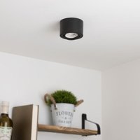 Flacher Aufbaustrahler rund schwenkbar Deckenleuchte - Farbe: schwarz - LED Leuchtmittel: Ohne von LONGLIFE LED GMBH BY HK