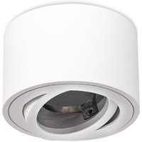 Flacher Aufbaustrahler weiß rund für LED-Modul schwenkbar Deckenleuchte von LONGLIFE LED GMBH BY HK