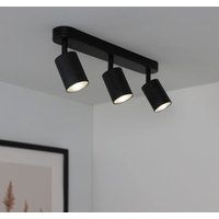 LED Deckenstrahler GU10 schwenkbar - Farbe: schwarz - Ausführung: 3 flammig LED Deckenstrahler GU10 schwenkbar - Farbe: schwarz - Ausführung: 3 flammig von LONGLIFE LED GMBH BY HK