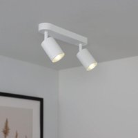 LED Deckenstrahler GU10 schwenkbar - Farbe: weiß - Ausführung: 2 flammig LED Deckenstrahler GU10 schwenkbar - Farbe: weiß - Ausführung: 2 flammig von LONGLIFE LED GMBH BY HK