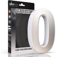 LED Hausnummer 0 inkl. Edelstahl-Cover - CCT 12V 2700K/4000K/6500K von LONGLIFE LED GMBH BY HK