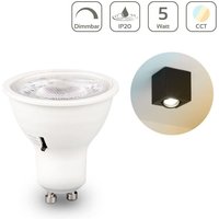 LED Spot GU10 4,8W 420lm CCT Lichtfarbe einstellbar - Abstrahlwinkel: 60° mit Linse - Dimmbar: Ja von LONGLIFE LED GMBH BY HK