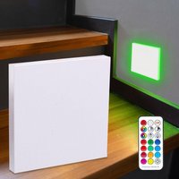 LED Treppenleuchte eckig weiß - Lichtfarbe: RGB Warmweiß 3W - Lichtaustritt: Linea von LONGLIFE LED GMBH BY HK