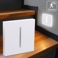 LED Treppenleuchten mit Bewegungsmelder eckig weiß 1,5W - Lichtfarbe: Neutralweiß - Lichtaustritt: Fokus LED Treppenleuchten mit Bewegungsmelder eckig weiß 1,5W - Lichtfarbe: Neutralweiß - Lichtaustritt: Fokus von LONGLIFE LED GMBH BY HK