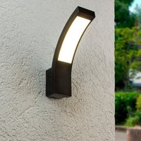 LED Wandleuchte Außenleuchte Curve 15W neutralweiß IP54 - Ausführung: Schwarz von LONGLIFE LED GMBH BY HK