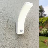 LED Wandleuchte Curve 20W neutralweiß mit Bewegungsmelder - Gehäusefarbe: weiß von LONGLIFE LED GMBH BY HK