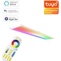 RGB+CCT LED Panel 120x30cm inkl. MiBoxer Smarthomesteuerung 48W 24V Rahmen weiß - Panelmontage: Z Halterung für Wand und Deckenmontage RGB+CCT LED Panel 120x30cm inkl. MiBoxer Smarthomesteuerung 48W 24V Rahmen weiß - Panelmontage: Z Halterung für Wand und Deckenmontage von LONGLIFE LED GMBH BY HK