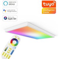 RGB+CCT LED Panel 120x60cm inkl. MiBoxer Smarthomesteuerung 60W 24V Rahmen weiß - Panelmontage: Aufbaurahmen Click weiß RGB+CCT LED Panel 120x60cm inkl. MiBoxer Smarthomesteuerung 60W 24V Rahmen weiß - Panelmontage: Aufbaurahmen Click weiß von LONGLIFE LED GMBH BY HK