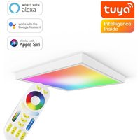 RGB+CCT LED Panel 62x62cm inkl. MiBoxer Smarthomesteuerung 48W 24V Rahmen weiß - Panelmontage: Aufbaurahmen Click weiß RGB+CCT LED Panel 62x62cm inkl. MiBoxer Smarthomesteuerung 48W 24V Rahmen weiß - Panelmontage: Aufbaurahmen Click weiß von LONGLIFE LED GMBH BY HK