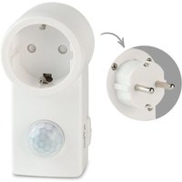 Steckdose mit Bewegungsmelder - PIR 120° IP20 - Reichweite bis 9m weiß Steckdose mit Bewegungsmelder - PIR 120° IP20 - Reichweite bis 9m weiß von LONGLIFE LED GMBH BY HK