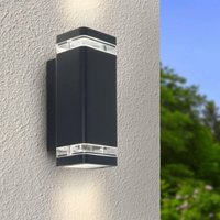 Wandlampe Edge Up & Down GU10 anthrazit RAL 7016 von LONGLIFE LED GMBH BY HK