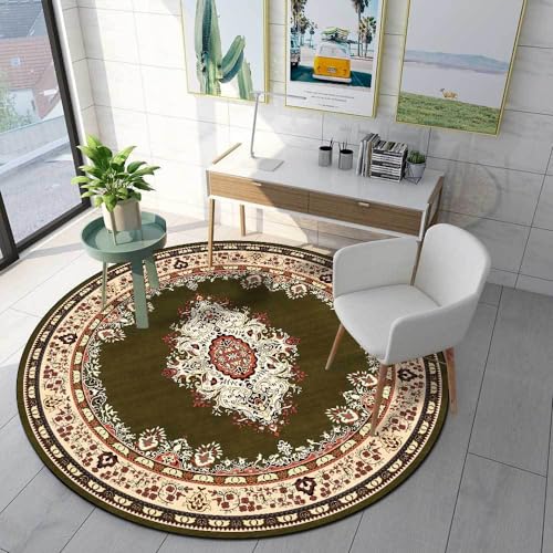 LONGSAO Innenbereich Teppich ø 170 cm Rund Waschbar rutschfest Geeignet Wohnzimmer Schlafzimmer Spielzimmer Blumen Ethno-Stil grün gelb rot LONGSAO Innenbereich Teppich ø 170 cm Rund Waschbar rutschfest Geeignet Wohnzimmer Schlafzimmer Spielzimmer Blumen Ethno-Stil grün gelb rot von LONGSAO