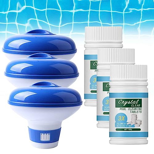 RefreshPool Quick Pool Reinigungstablette, Schnelle Poolreinigungstablette, Quick Pool Cleaning Tablet, Magic Pool Cleaning Tablet, Crystal Clear Pool Cleaning Tablets (3 Set) von LONGTO