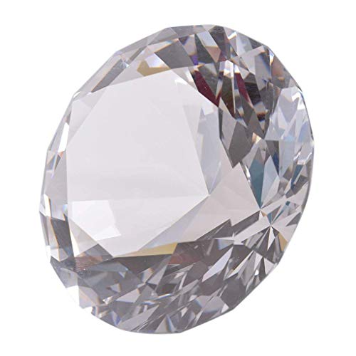 LONGWIN 60 mm W Kristall-/Diamant-Briefbeschwerer, Ornament, für Zuhause, Dekoration, farblos von LONGWIN