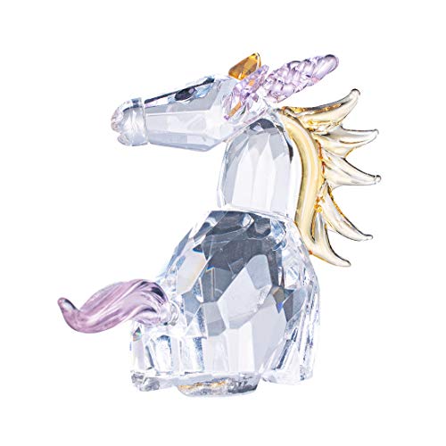 LONGWIN Kristall-Einhorn-Figuren, Glas, dekorative Ornamente, Sammlerstück für Kinder von LONGWIN