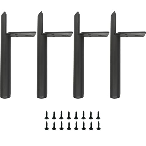 LONGZG 13 cm Möbelfüße Schwarz Metall, DIY Metall Tischfüße, Belastbar Bis 800 KG, geeignet für Sofa/Couchtisch/TV-Schrank/Bett und andere Möbel LONGZG 13 cm Möbelfüße Schwarz Metall, DIY Metall Tischfüße, Belastbar Bis 800 KG, geeignet für Sofa/Couchtisch/TV-Schrank/Bett und andere Möbel von LONGZG