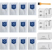 Longziming - 12er-Pack Pure gn 3D-Staubbeutel, kompatibel mit Miele gn für Staubsauger der Serien Classic C1 Complete C2 Complete C3, S2 S4 S5 S6 S8 von LONGZIMING
