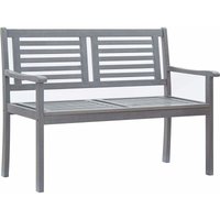 Prolenta Premium 2-Sitzer-Gartenbank mit Auflage 120 cm Grau - Grau von PROLENTA PREMIUM