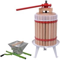 Longziming - 2-tlg. Obst- & Weinpresse und Mühle-Set von PROLENTA PREMIUM