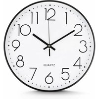 30 cm Wandpendeluhr, Quarz-Wanduhr, leise, geräuschlose Uhr mit übergroßen Zahlen, für Wohnzimmer, Schlafzimmer, Büro, Cafeteria, Restaurant, von LONGZIMING