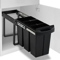 Abfallbehälter für Küchenschrank Ausziehbar Soft-Close 36 l von LONGZIMING