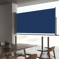 Longziming - Ausziehbare Seitenmarkise 80×300 cm Blau von LONGZIMING