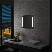 Longziming - Badezimmer-Wandspiegel mit led 60 x 50 cm von LONGZIMING