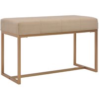 Longziming - Bank 80 cm Beige Samt von LONGZIMING