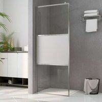 Begehbare Duschwand mit Halbmattiertem ESG-Glas 100x195cm von LONGZIMING