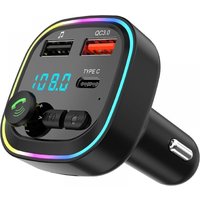 Bluetooth 5.3 FM-Transmitter, Bluetooth-Adapter-Transmitter fürs Auto, kabelloses MP3-Player-Kit mit QC3.0-Schnellladung, 2 USB-Anschlüssen und 1 Bluetooth 5.3 FM-Transmitter, Bluetooth-Adapter-Transmitter fürs Auto, kabelloses MP3-Player-Kit mit QC3.0-Schnellladung, 2 USB-Anschlüssen und 1 von LONGZIMING