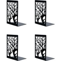 Longziming - Buchstützen, 4er-Set Buchstützen aus Metall, Buch-Organizer für Regale, kratzfeste und rutschfeste schwarze Buchstützen für Kinder, Longziming - Buchstützen, 4er-Set Buchstützen aus Metall, Buch-Organizer für Regale, kratzfeste und rutschfeste schwarze Buchstützen für Kinder, von LONGZIMING