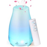 Diffusor für ätherische Öle 150 ml, Ultraschall-Luftbefeuchter Nebel Aroma Elektrischer Duft mit Fernbedienung 7 wechselnde Farben Automatische Diffusor für ätherische Öle 150 ml, Ultraschall-Luftbefeuchter Nebel Aroma Elektrischer Duft mit Fernbedienung 7 wechselnde Farben Automatische von LONGZIMING