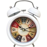 Digitaler Wecker Silent Battery Vintage Batteriewecker Quarz Schlafzimmer Nachtlicht Design Analog Non-Check Bedside Wecker (Color : B, Size : One Digitaler Wecker Silent Battery Vintage Batteriewecker Quarz Schlafzimmer Nachtlicht Design Analog Non-Check Bedside Wecker (Color : B, Size : One von LONGZIMING